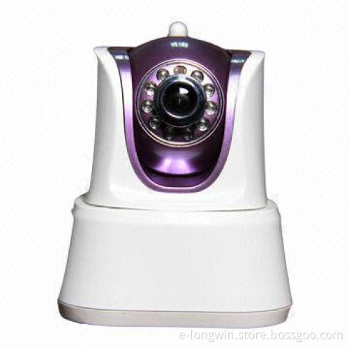 Surveillance IP Baby Camera with P2P, PTZ, Supports 802.11.b/g/n Wireless Protocol